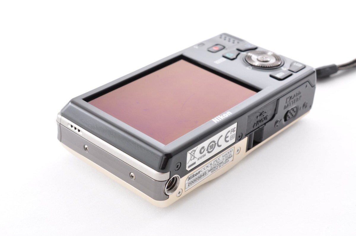 Nikon Coolpix S6000 Champagne Silver Exc+5 Compact Digital Nikon Coolpix S6000 Champagne Silver Exc+5 Compact Digital