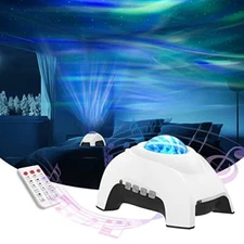 STAR PROJECTOR Galaxy Bluetooth Speaker White Noise Night Light White AIRIVO