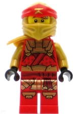 LEGO Ninjago Minifigure Kai (Golden Ninja) - Crystalized (Genuine)