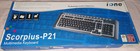 <!--F#f_0-->iONE PS/2 Multimedia Keyboard Classic WHITE - New Old Stock -MODEL: Scorpius-P21<!--F/-->