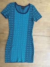 Romeo & Juliet Bodycon Dress Womens Sz S Teal Green Stretch Knit 