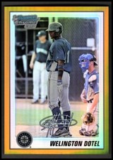 2010 Bowman Chrome Draft Gold Refractors #BDP36 Wellington Castillo /50 MARINERS