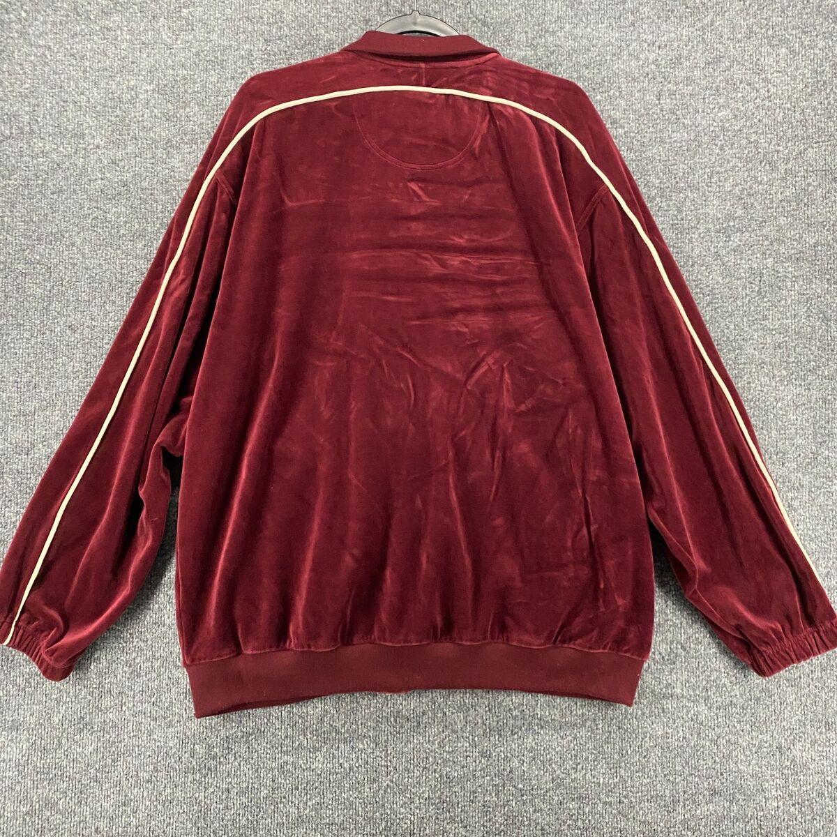 Vintage Ralph Lauren Chaps Track Jacket Mens L Velvet Full Vintage Ralph Lauren Chaps Track Jacket Mens L Velvet Full