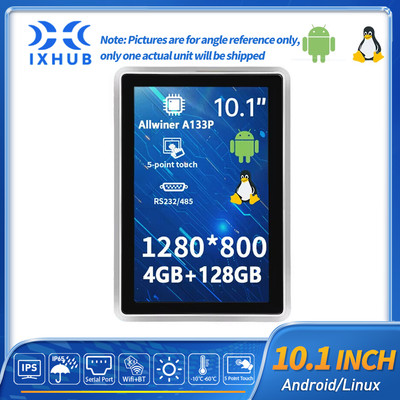 IXHUB 10.1 Inch 1024*600 LCD Screen Android Display Monitor Capable for Google