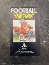 ATARI 2600 FOOTBALL Instruction Manual 1979