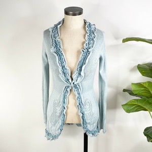 amari airy pointelle detail cardigan