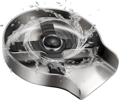 SilverGlass Rinser for Kitchen Sink for Rinsing All Kinds of Cups & Bottles
