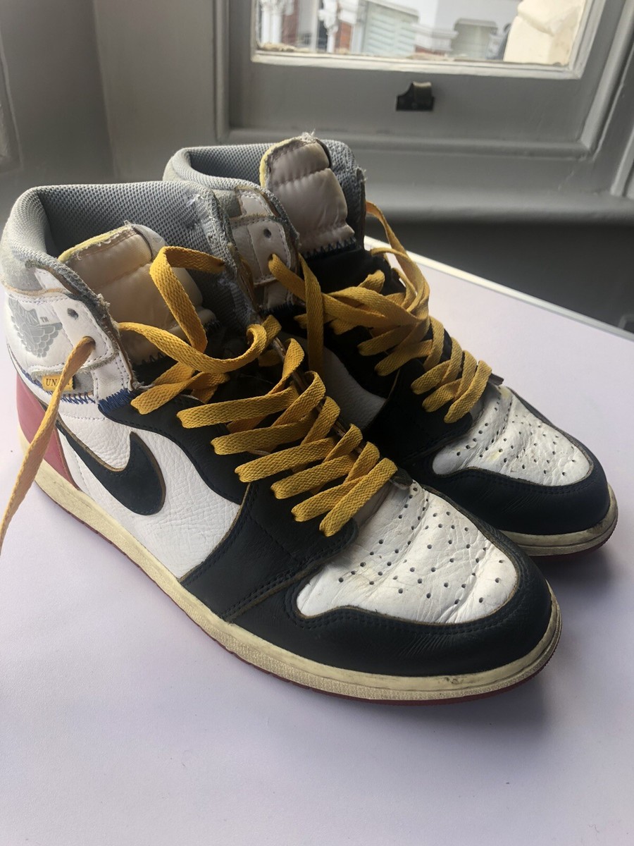 Nike x Union Air Jordan 1 'Black Toe' UK10 US11 Used STEAL w Nike x Union Air Jordan 1 'Black Toe' UK10 US11 Used STEAL w