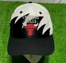 Vintage 90's Authentic Chicago Bulls Snapback Hat Shark Tooth Logo 7 Athletic 
