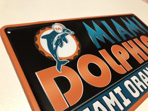 Metal sign Miami Dolphins vintage Miami Dolphins wall art ORANGE BOWL stadium - Picture 4 of 9