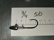 15 3/4oz Bullet Head Jigs on HD Mustad 32786  4/0  5/0 or  6/0 BLN Hooks