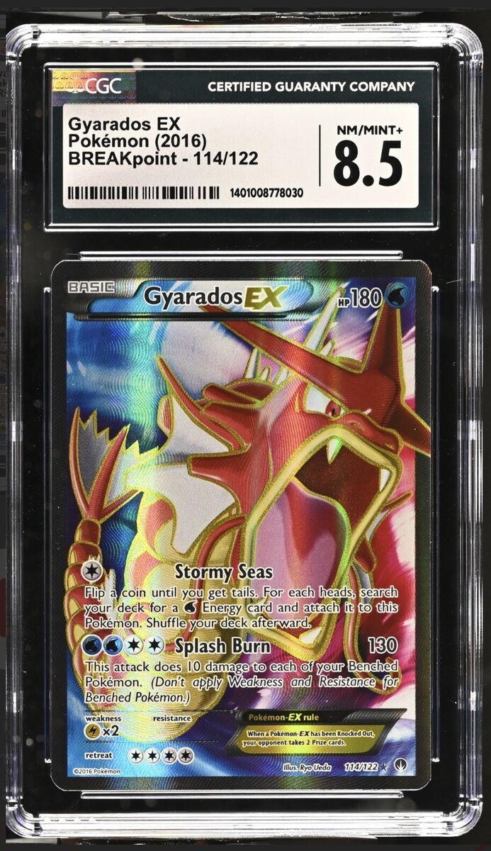 Shiny Gyarados EX Full Art 114/122 BREAKpoint NM/Mint CGC Shiny Gyarados EX Full Art 114/122 BREAKpoint NM/Mint CGC