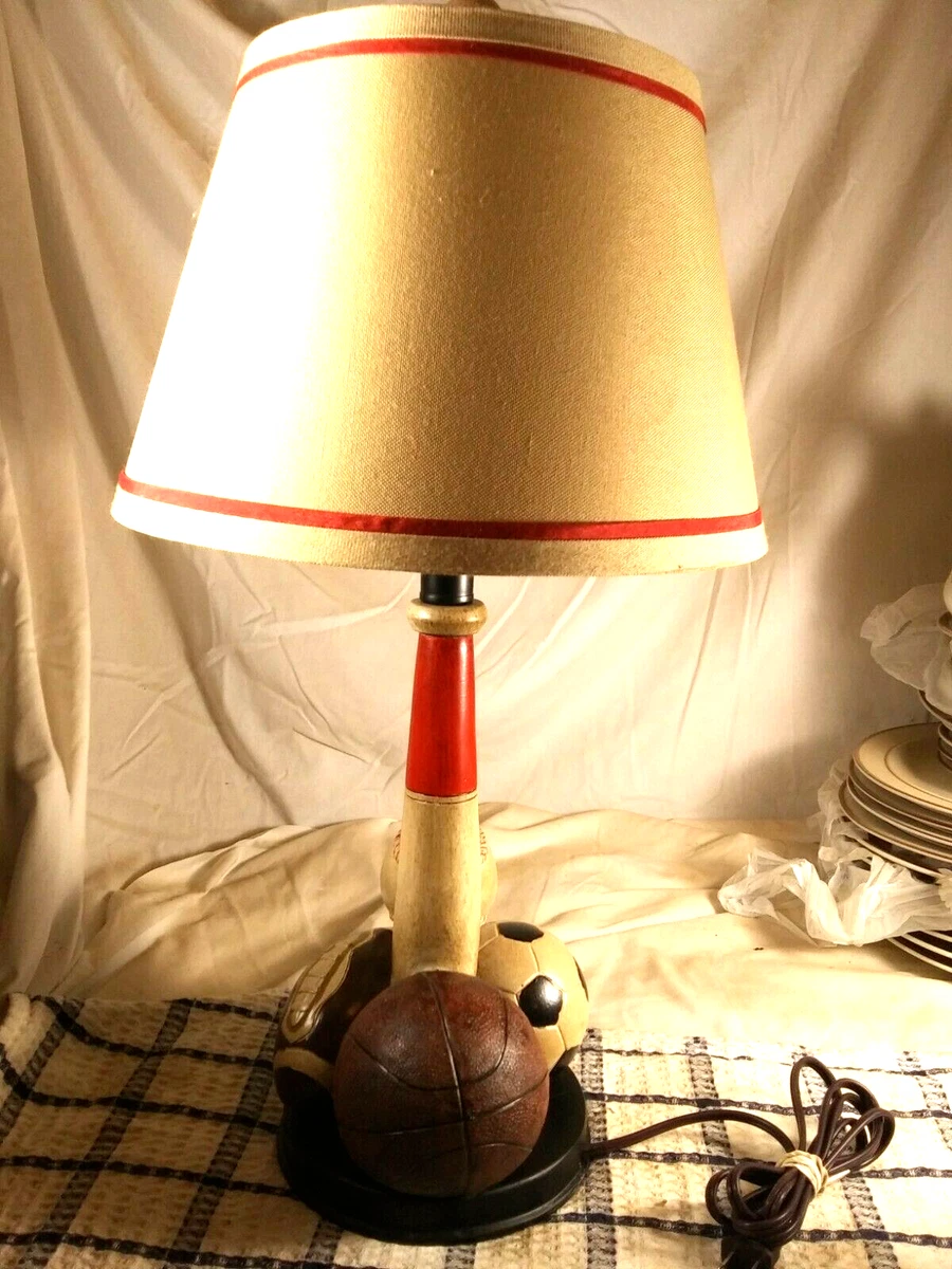 Mult Sport Table Desk Lamp for Kid Bedroom Basketball Football Soccer Baseball