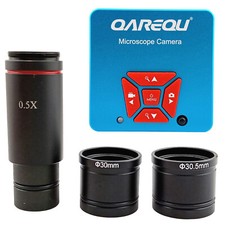 Digital Microscope Camera 1080P HDMI USB 2K Video Record 0.5X Reduction Eyepiece