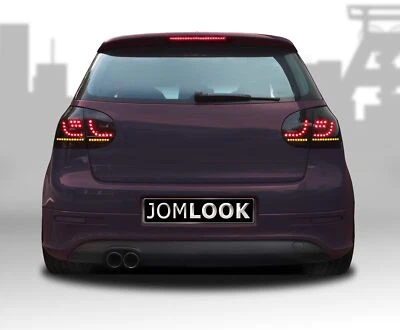 Original JOM URBAN LED Rückleuchten Schwarz Smoke für VW Golf 5 V MK5 Limo SET - Bild 1 von 4