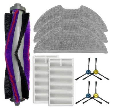Ersatz Hauptbürste Filter Wischtuch für Eureka E10S Roboter Staubsauger Zubehör-