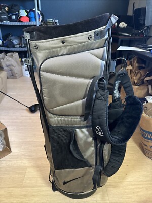 Nike Golf Stand Bag 4 Way Divider Izzo Strap Black/tan | eBay