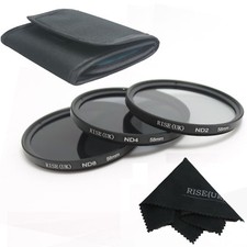 RISE UK 58MM ND Neutral Density Filter Set ND2 ND4 ND8 for Canon Nikon Lens fre