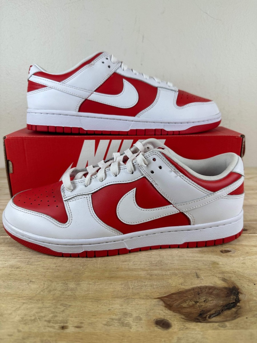 Size 11.5 - Nike Dunk Low Championship Red for sale online