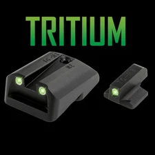 TruGlo 1911 Novak LoMount .260 Front/.500 Rear Tritium Night Sights-TG231N3