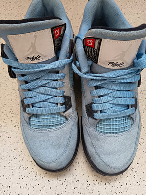 Jordan Air Jordan 4 Wildleder Mid Top Sneaker EU 38,5 Blau/Grau