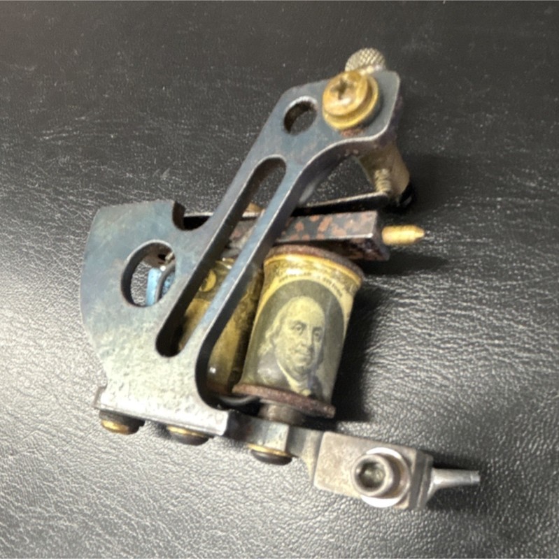 WWT 20 Coil Tattoo Machine Brass & Steel Adjustable Durable Vintage Handmade
