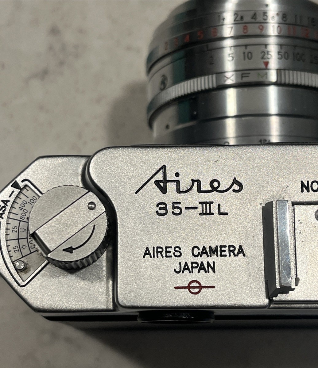 Aires 35-IIIL Rangefinder Camera 45mm f1.9 Coral Lens Japan