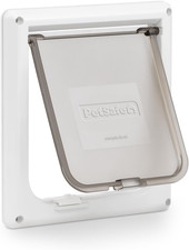 Interior 2-Way Locking Cat Door - Allows Convenient Movement between Rooms Min