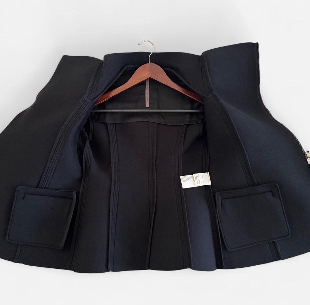 Rick Owens Lilies Black Lamb Leather Jacket Women’s US 8 Small/medium View 6