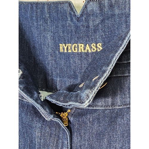 Ryegrass Jeans Damen 18 High Waist Ankle Plissee 80er 90er Dark Wash Denim - Bild 5 von 9