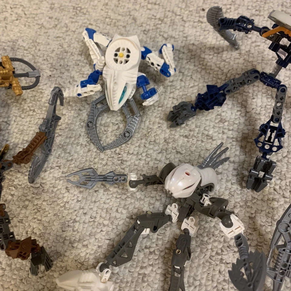 LEGO Bionicle Lot Early 2000’s Krekka Suukorak Vahki Bordakh Nui Rama Toa Nuva - Image 4 of 4