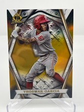 2022 BOWMAN INVICTA YHOSWAR GARCIA 16/50 GOLD REFRACTOR NO. BI-18 PHILLIES