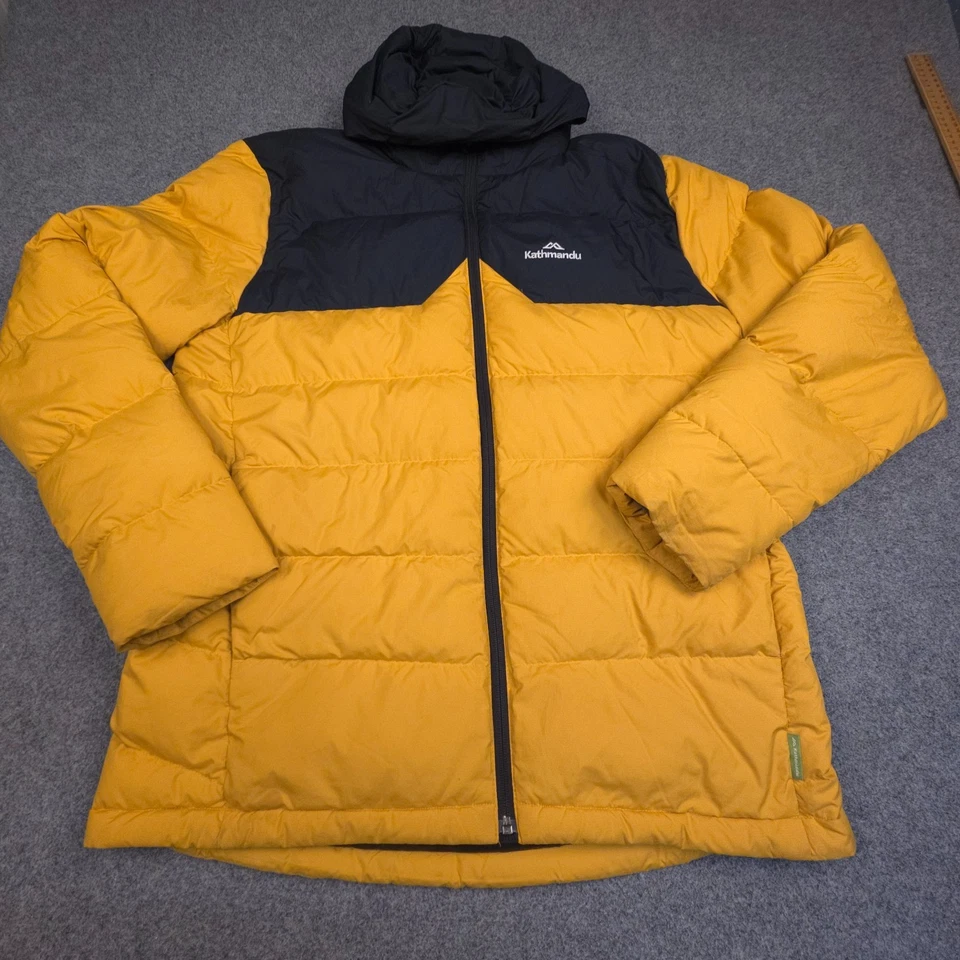 Chaqueta Katmandú Hombre GRANDE Amarilla 600 Relleno Power Manga Larga Puffer Talla L Foto 2 de 4