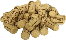 100 pack of #8 natural wine corks (SIZE 7/8" x 1 3/4"), straight cork Natural 