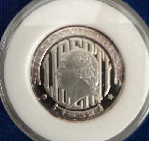 1932 PROOF THOMAS CREMONA COMPETITION QUARTER BY PATRICK MINT .999 Silver Coin