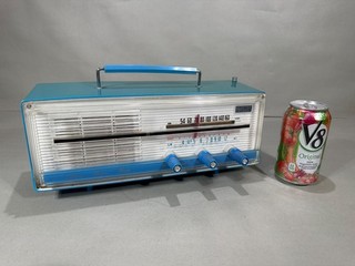 Vintage Electro Brand EB 800 Blue Gilligan's Island Style Transistor Radio