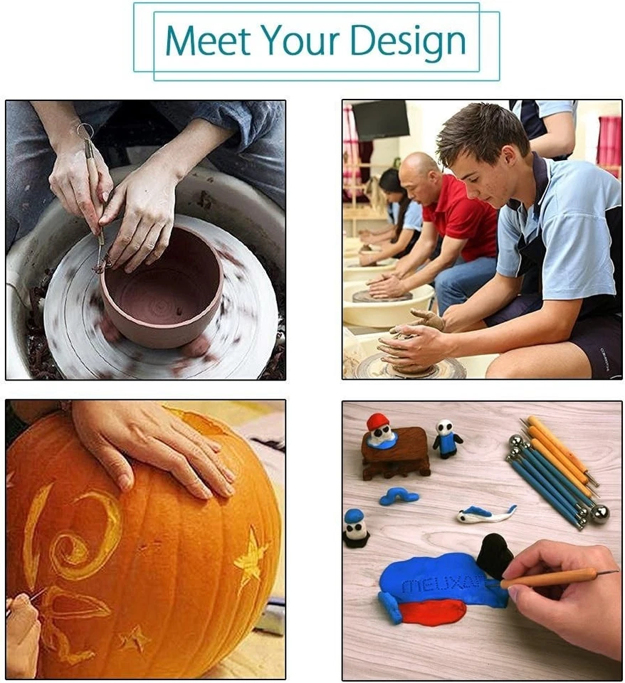 Meuxan 30PCS Pottery Tools Clay Sculpting Tool Set - Image 2 of 4