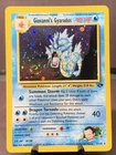 Pokemon TCG Giovanni's Gyarados 5/132 Holo Rare Gym Challenge WOTC VTG Swirl LP+