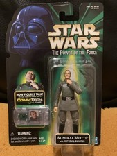 New In Box Star Wars POTF Commtech Admiral Motti With Imperial Blaster