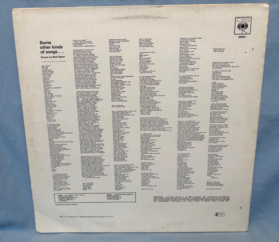 Bob Dylan - Another Side Of Bob Dylan - Vinyl LP in Great Condition - Image 3 of 4