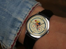 Watch Chaika, USSR, watch 1980s, bicycle watch, vintage soviet watch, mens watch