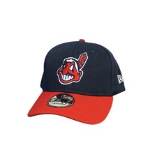 Cleveland Guardians Indians 9Fifty New Era Snapback Hat Chief Wahoo Navy  Red