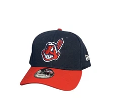 Cleveland Guardians (Indians) 9Fifty New Era Snapback Hat Chief Wahoo Navy & Red