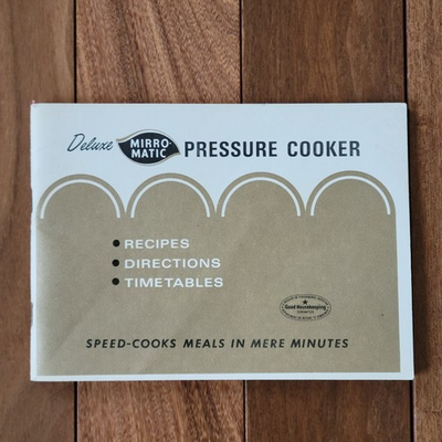 #ad Vintage 1958 Deluxe Mirro Matic Pressure Cooker Instruction Recipe Booklet Book $8.99