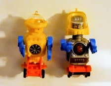 Vintage 1980s Bruder-Mini Robots on Wheels