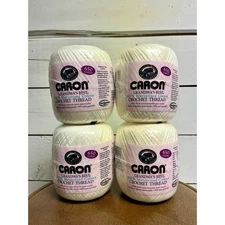 Caron Crocheting Thread Set of 4 Yarn Spools . 
