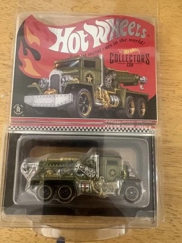 Hot Wheels STEAM PUNK TRUCK Chrome Green w/RR LOW #190 RLC Red Line Club