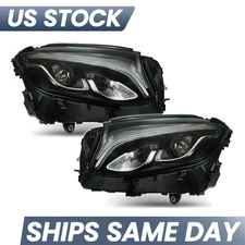 Halogen Upgrade To LED Headlight For 2016-2019 Mercedes Benz GLC300 17-19 GLC43