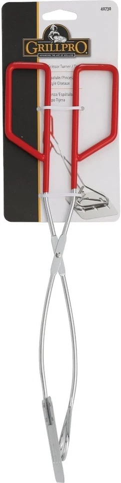 GrillPro 40730 Chrome Plated 2-in-1 Turner/Tong, Silver  - Image 2 of 2