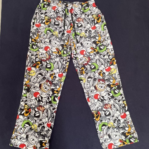 Looney Tunes Men Sleepwear s-medium Pajama Pants Tweety Bird Tasmanian Devil